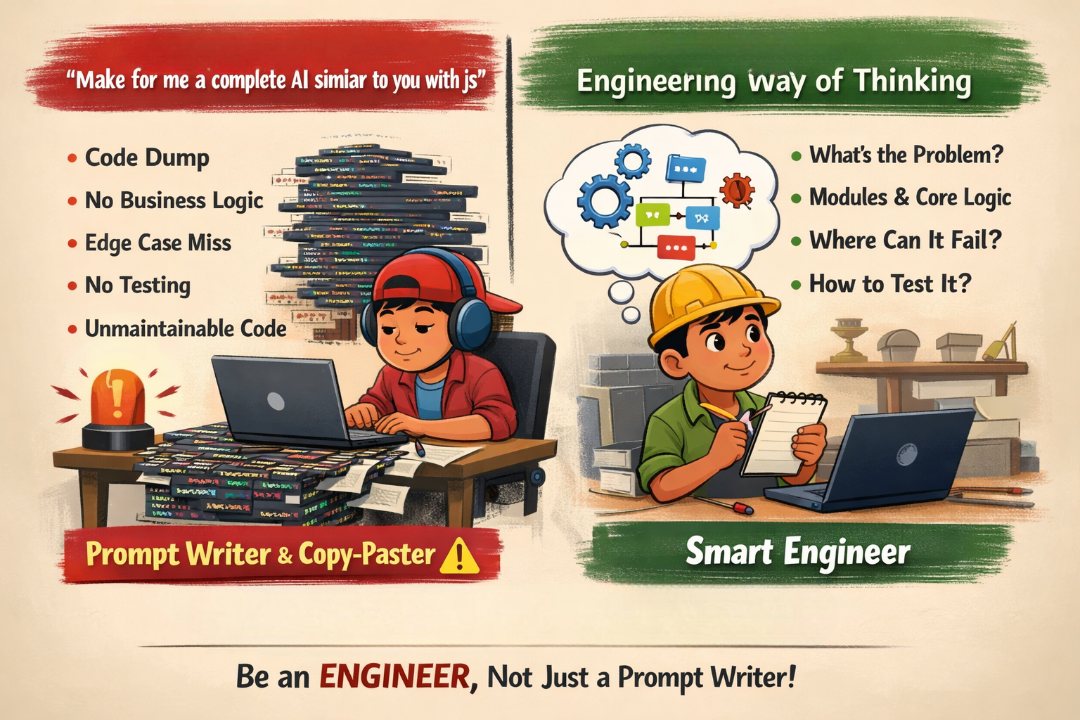 AI কে Junior Coder হিসেবে ব্যবহার করুন: Engineering Way of Thinking